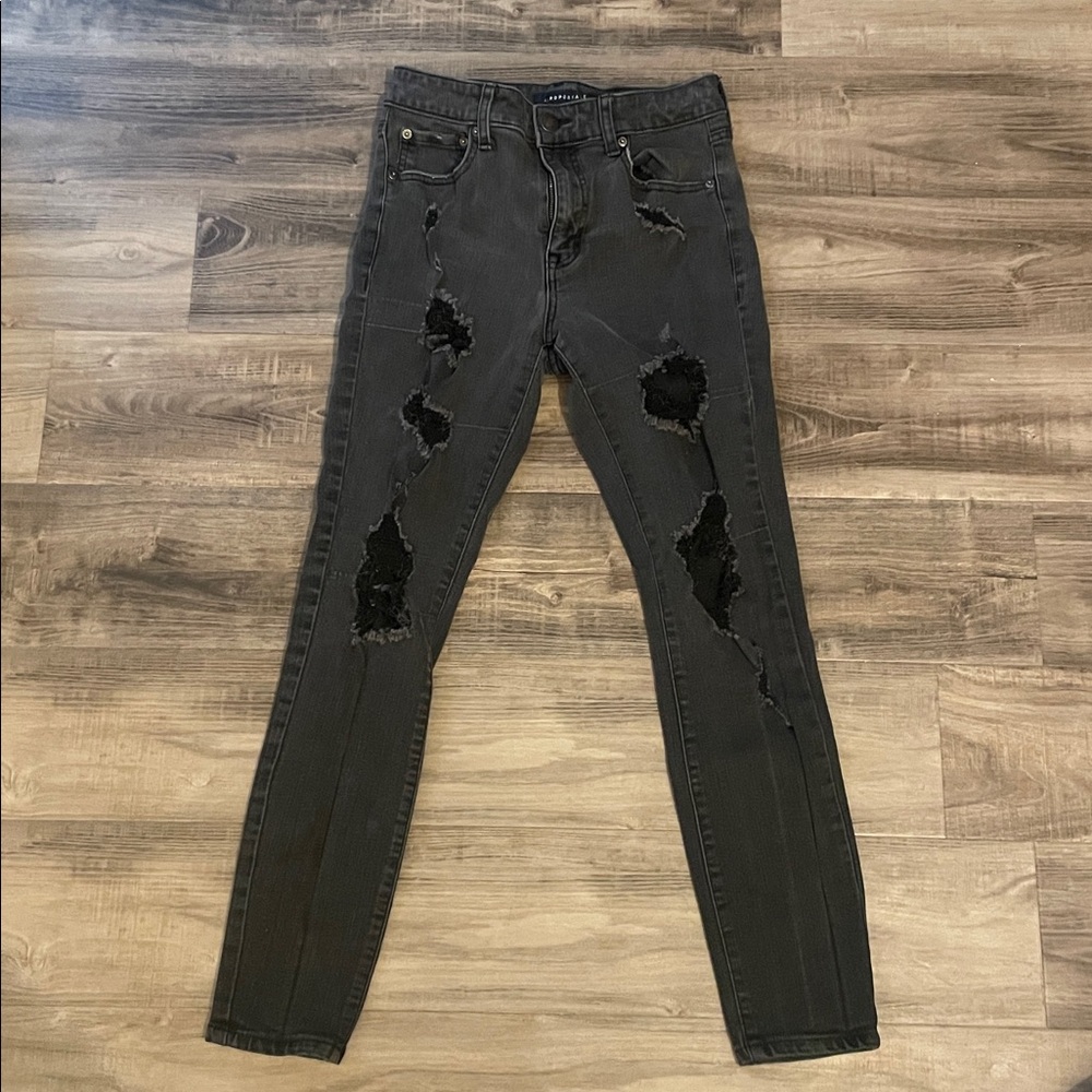 Aeropostale High Rise Black Jeggings